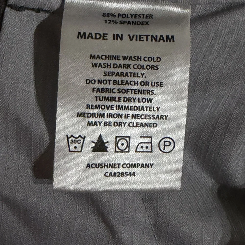 FootJoy Performance Midweight Flat Front Golf Pants Gray Men's Size 38 x 32 - Picture 5 of 10